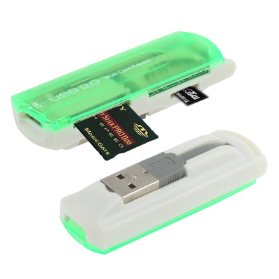 Lecteur de carte multi USB 2.0, supporte SD/MMC, MS, TF, M2