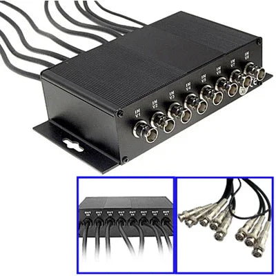 Parafoudre BNC 8 canaux pour vidéosurveillance (CoaxJK/ V8), CoaxJK/ V8