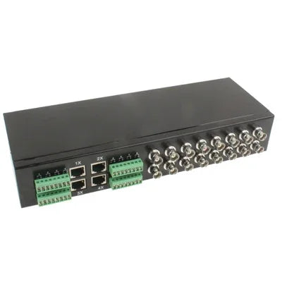 Émetteur-récepteur vidéo passif UTP 16 canaux, format rack, pour vidéosurveillance