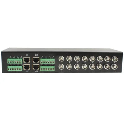 Émetteur-récepteur vidéo passif UTP 16 canaux, format rack, pour vidéosurveillance