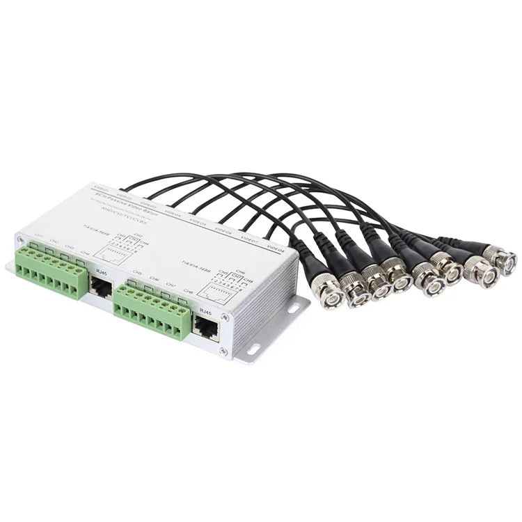 8 CH UTP Balun Vidéo Passif, CCTV Via Paires Torsadées, 8 CH UTP