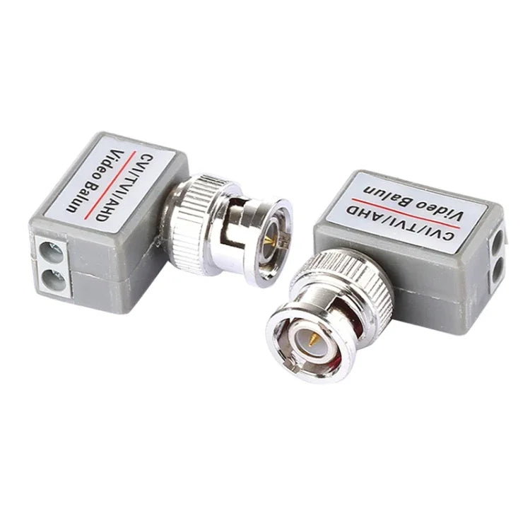 2 adaptateurs balun vidéo passifs coaxiaux 202C-HD CVI/TVI/AHD 1 canal, 202C-HD