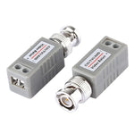2 PCS 202E-HD Adaptateur coaxial passif vidéo balun 1 canal CVI/TVI/AHD, 202E-HD