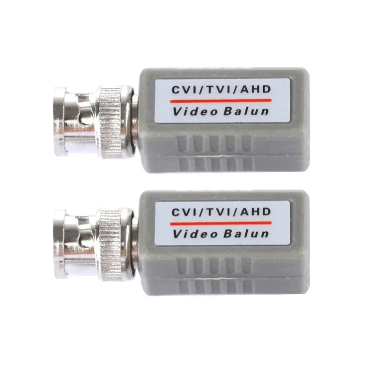 2 PCS 202E-HD Adaptateur coaxial passif vidéo balun 1 canal CVI/TVI/AHD, 202E-HD