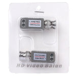 2 PCS 202E-HD Adaptateur coaxial passif vidéo balun 1 canal CVI/TVI/AHD, 202E-HD