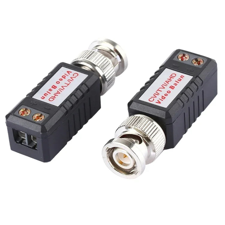 2 PCS HD 202E Version Améliorée Coaxial CVI/TVI/AHD 1 Voie Émetteur-Récepteur Passif Vidéo Balun, 202E