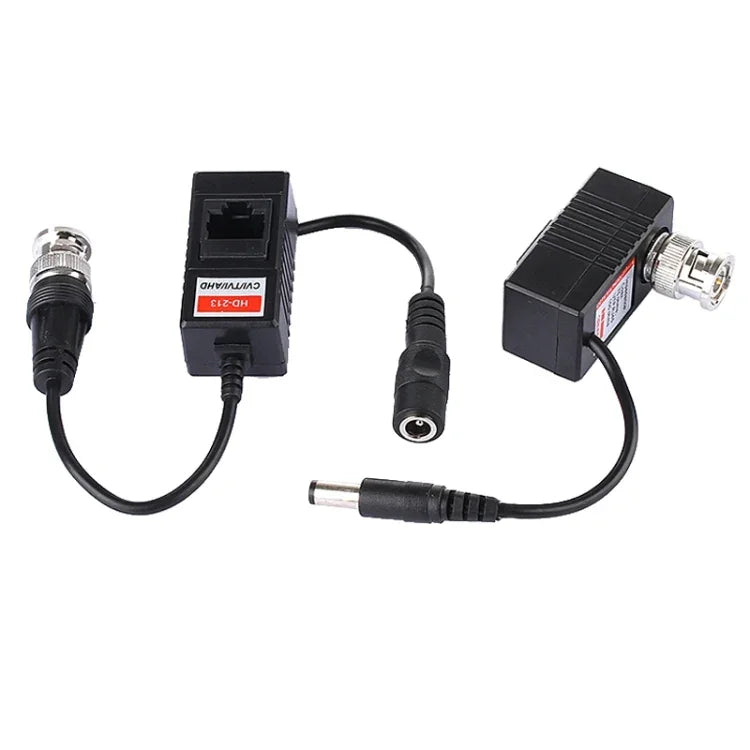 2 x émetteurs-récepteurs Balun vidéo, audio et alimentation coaxiaux CVI/TVI/AHD HD 213A, 213A
