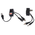 2 PCS HD 213B-C Émetteur-récepteur Balun Vidéo Audio et Alimentation Coaxial CVI/TVI/AHD, 213B-C