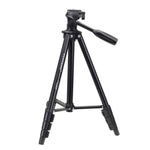 Trépied YUNTENG VCT-681 138 cm pour appareils photo reflex/micro-reflex/numériques, pieds pliables en aluminium à 4 sections, compatible avec Canon/Nikon/Panasonic/Pentax/Casio/Sony/Fuji (capacité de charge : 3 kg)