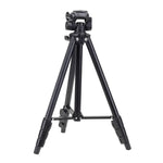 Trépied YUNTENG VCT-681 138 cm pour appareils photo reflex/micro-reflex/numériques, pieds pliables en aluminium à 4 sections, compatible avec Canon/Nikon/Panasonic/Pentax/Casio/Sony/Fuji (capacité de charge : 3 kg)