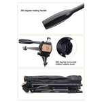 Trépied YUNTENG VCT-681 138 cm pour appareils photo reflex/micro-reflex/numériques, pieds pliables en aluminium à 4 sections, compatible avec Canon/Nikon/Panasonic/Pentax/Casio/Sony/Fuji (capacité de charge : 3 kg)
