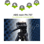 Trépied YUNTENG VCT-681 138 cm pour appareils photo reflex/micro-reflex/numériques, pieds pliables en aluminium à 4 sections, compatible avec Canon/Nikon/Panasonic/Pentax/Casio/Sony/Fuji (capacité de charge : 3 kg)
