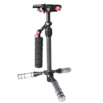 Stabilisateur professionnel à plaque réglable en fibre de carbone Letspro pour appareil photo / DV / reflex numérique / caméscope (SK-500)