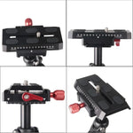 Stabilisateur professionnel à plaque réglable en fibre de carbone Letspro pour appareil photo / DV / reflex numérique / caméscope (SK-500)