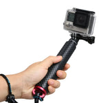 Perche télescopique monopode portable 49 cm avec vis pour GoPro, Insta360, DJI et autres caméras d'action, longueur max : 49 cm (rouge), longueur max : 49 cm (bleu), longueur max : 49 cm (doré), longueur max : 49 cm (vert)