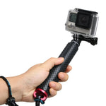 Perche télescopique monopode portable 49 cm avec vis pour GoPro, Insta360, DJI et autres caméras d'action, longueur max : 49 cm (rouge), longueur max : 49 cm (bleu), longueur max : 49 cm (doré), longueur max : 49 cm (vert)