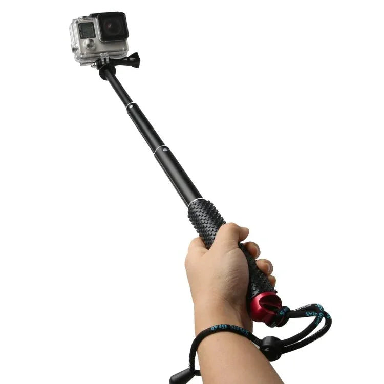 Perche télescopique monopode portable 49 cm avec vis pour GoPro, Insta360, DJI et autres caméras d'action, longueur max : 49 cm (rouge), longueur max : 49 cm (bleu), longueur max : 49 cm (doré), longueur max : 49 cm (vert)