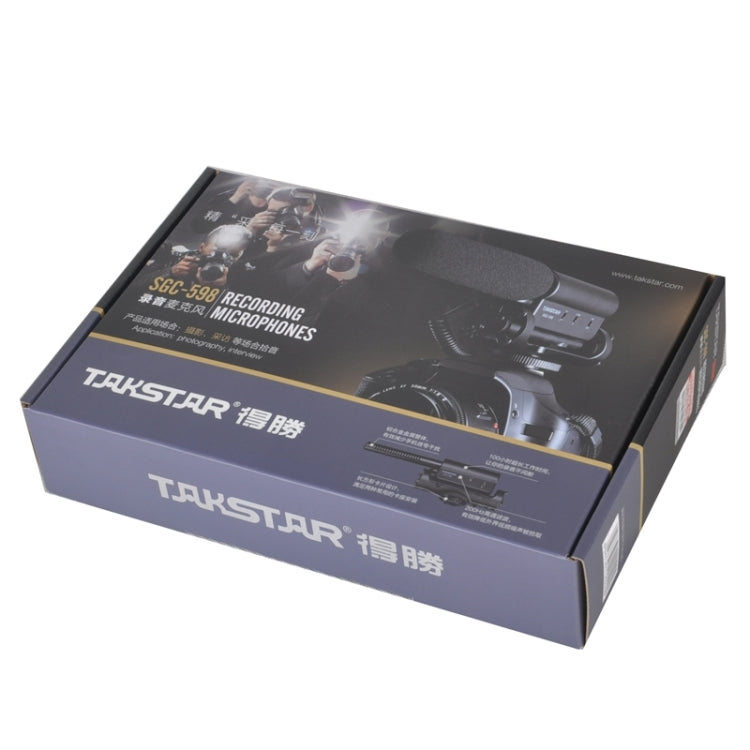 Microphone Professionnel TAKSTAR SGC-598 pour Photographie et Interview dédié aux Appareils DSLR & Caméscopes DV