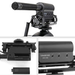 Microphones à Condensateur SGC-598 Microphones Professionnels pour Photographie et Interview dédiés aux Appareils DSLR & Caméscopes DV