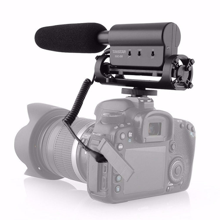 Microphones à Condensateur SGC-598 Microphones Professionnels pour Photographie et Interview dédiés aux Appareils DSLR & Caméscopes DV