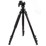 Trépied portable réglable en alliage d'aluminium Triopo C-158+KJ-1, C-158+KJ-1 (noir)
