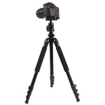 Trépied portable réglable en alliage d'aluminium Triopo C-158+KJ-1, C-158+KJ-1 (noir)