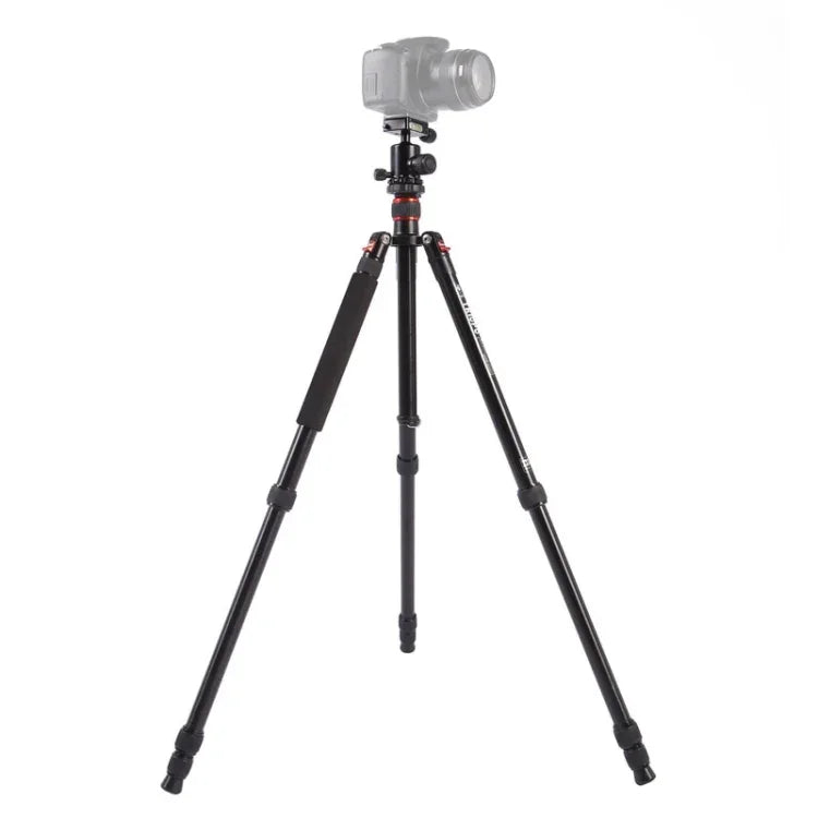 Trépied portable réglable en aluminium Triopo MT-2504C avec rotule NB-1S pour appareils photo reflex numériques Canon, Nikon et Sony, MT-2504C (noir), MT-2504C (or)