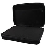 Étui portable antichoc et étanche pour GoPro, Insta360, DJI et autres caméras d'action. Dimensions : 31,5 cm x 21 cm x 6 cm.