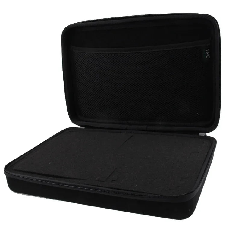 Étui portable antichoc et étanche pour GoPro, Insta360, DJI et autres caméras d'action. Dimensions : 31,5 cm x 21 cm x 6 cm.