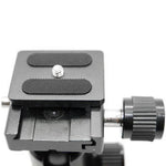 Rotule de trépied RUBY 005H en alliage d'aluminium et de magnésium avec adaptateur pour plateau à dégagement rapide, aluminium