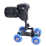 YELANGU YLG0105B Mini chariot de travelling pour appareils photo Canon/Nikon/DSLR, YLG0105B