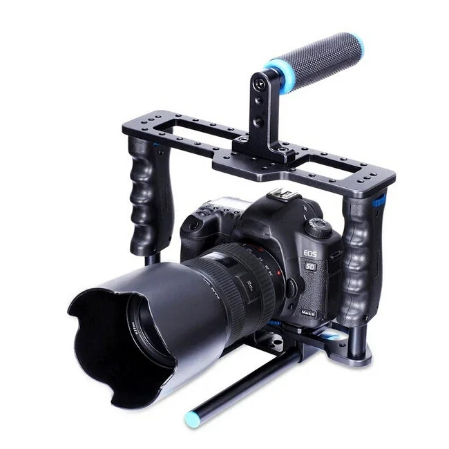 YELANGU YLG0107E-A Kit de protection avec poignée et stabilisateur pour appareil photo reflex numérique