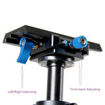 Stabilisateur portatif YELANGU S40L 40 cm en alliage d'aluminium pour appareils photo reflex numériques et caméscopes