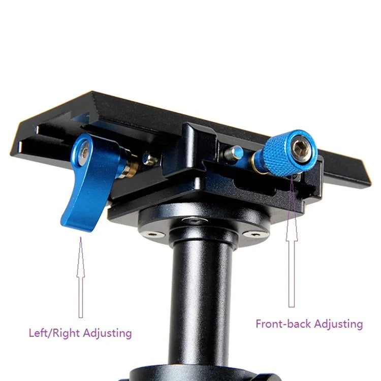 Stabilisateur portatif YELANGU S40L 40 cm en alliage d'aluminium pour appareils photo reflex numériques et caméscopes