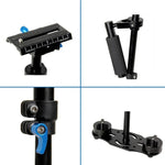 Stabilisateur portatif YELANGU S40L 40 cm en alliage d'aluminium pour appareils photo reflex numériques et caméscopes