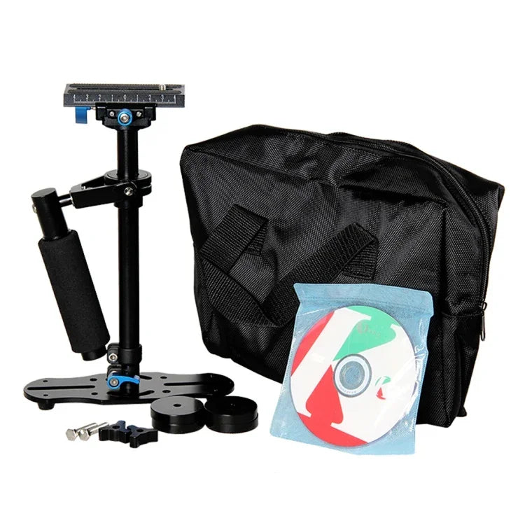 Stabilisateur portatif YELANGU S40L 40 cm en alliage d'aluminium pour appareils photo reflex numériques et caméscopes