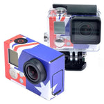 Autocollant de Boîtier pour GoPro HERO3+ /3, Drapeau des États-Unis, Drapeau de l'Australie, Drapeau du Brésil