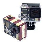 Autocollant de Boîtier pour GoPro HERO3+ /3, Drapeau des États-Unis, Drapeau de l'Australie, Drapeau du Brésil