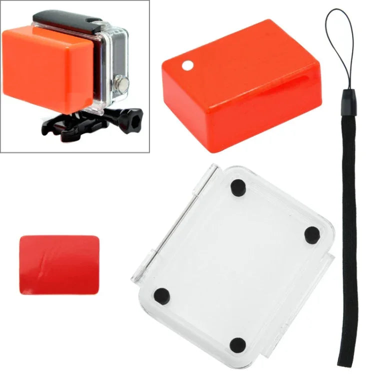 Étui de protection arrière étanche en éponge flottante avec autocollant adhésif + cordon pour SJ4000 / SJ5000 / SJ6000