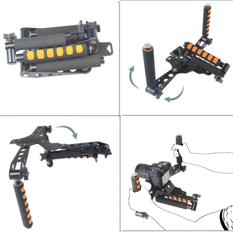 Support d'épaule multifonctionnel YELANGU YLG0107D Rig I pour appareil photo reflex numérique/caméra vidéo
