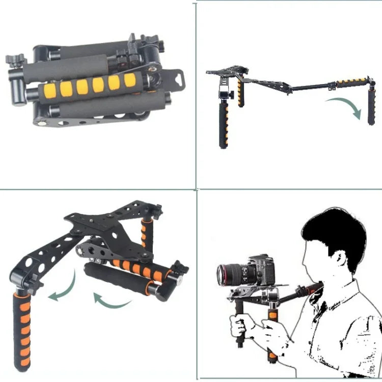 Support d'épaule multifonctionnel YELANGU YLG0107D Rig I pour appareil photo reflex numérique/caméra vidéo