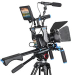 YELANGU YLG1103A-A Kit de fixation d'épaule à double poignée + stabilisateur de cage avec matte box pour appareil photo reflex numérique / caméra vidéo