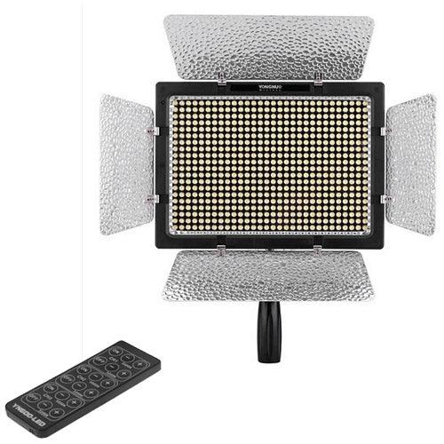 YONGNUO YN600L - Éclairage vidéo LED 600 LED, température de couleur réglable 5500K, pour caméscopes et reflex numériques Canon/Nikon/Sony, YN600L