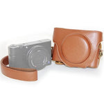 Étui pour appareil photo Sony RX100 M3 / M4 / M5, style rétro, en cuir PU avec bandoulière