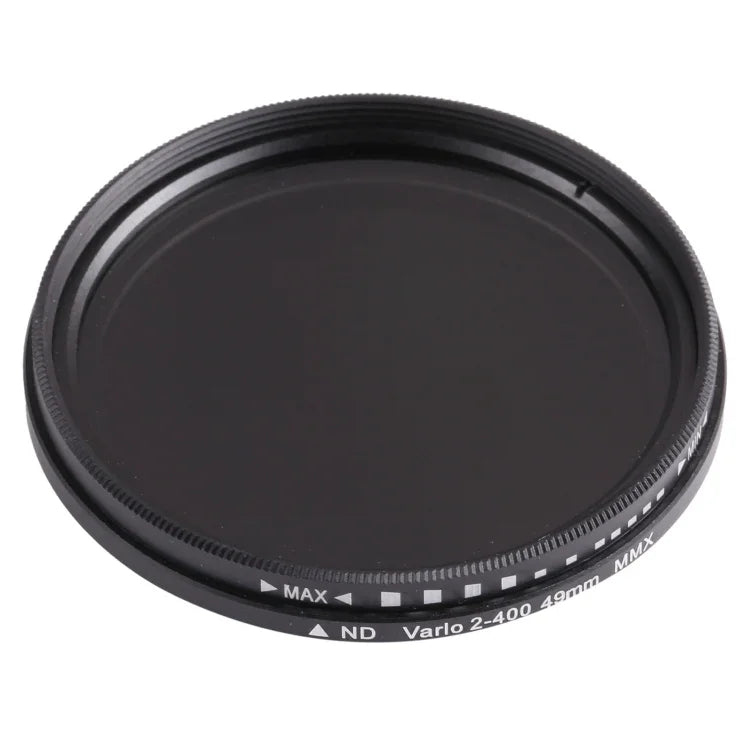 Filtre à densité neutre variable réglable ND 2 à ND 400, 49 mm