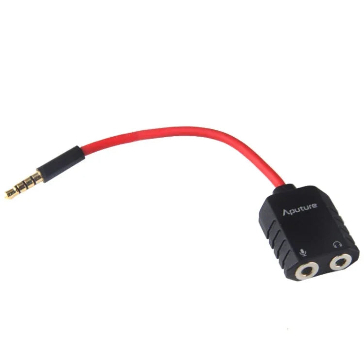 Câble répartiteur audio Aputure 3,5 mm mâle vers 2 femelles pour casque/micro, 3,5 mm mâle vers 2 femelles
