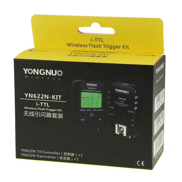 Kit de déclenchement de flash sans fil i-TTL YONGNUO YN622N-KIT + émetteur-récepteur pour appareils photo Nikon