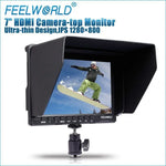 Moniteur de terrain pour caméra FEELWORLD FW-759, design fin 7 pouces, résolution 1280 x 800, HDMI 1080p