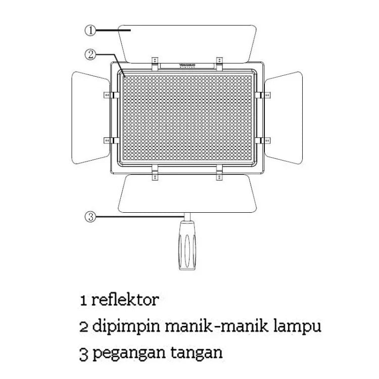 YONGNUO YN900, éclairage LED studio à intensité variable (900 LED), température de couleur 3200K-5500K, pour vidéo.