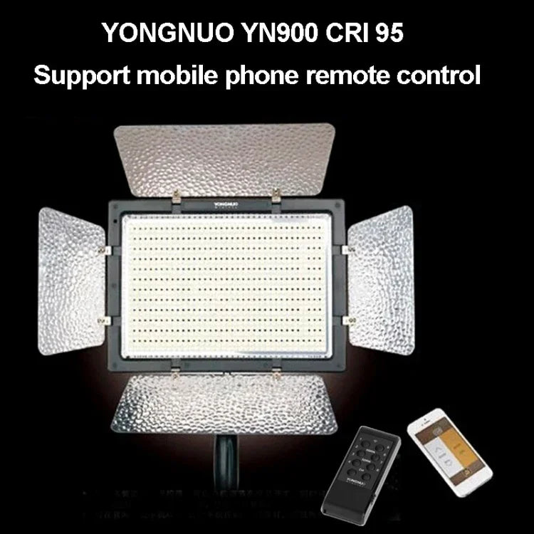YONGNUO YN900, éclairage LED studio à intensité variable (900 LED), température de couleur 3200K-5500K, pour vidéo.